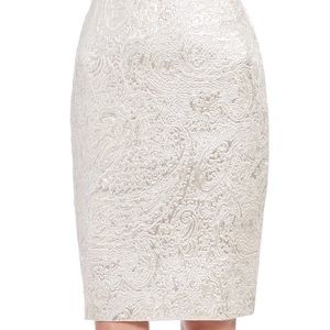 Lord & Taylor Pearlized Metallic Skirt